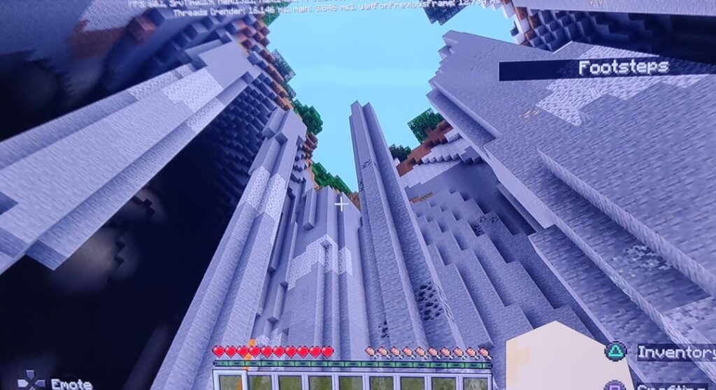 Minecraft の岩盤 - 渓谷内にスポーンする