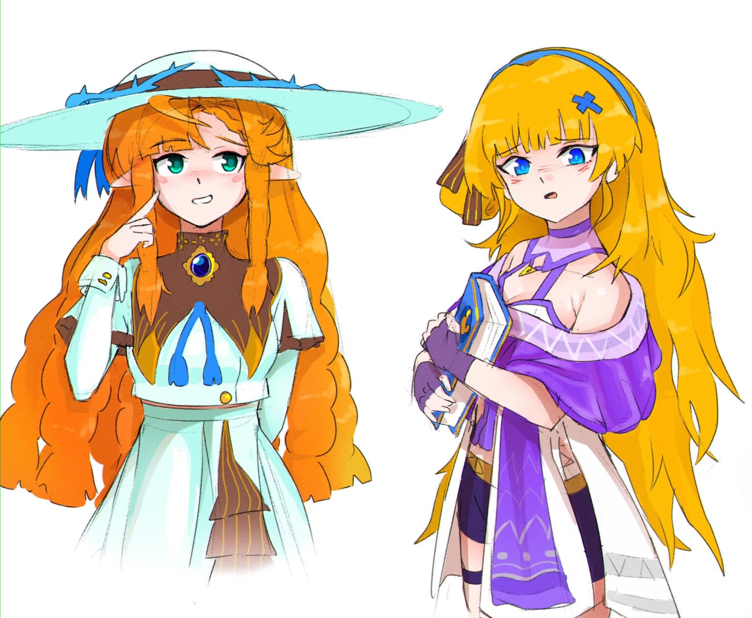 2 人のチュピスの衣装を交換しました