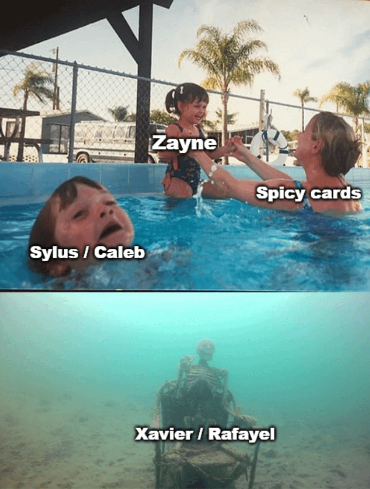 XavとRafのメインはスパイシーなカードを求めているので… 😂