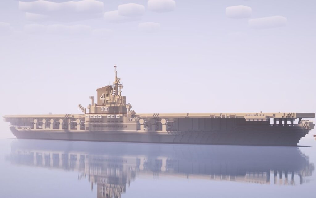 USS ミッドウェイをオリジナルの構成で再現しました。