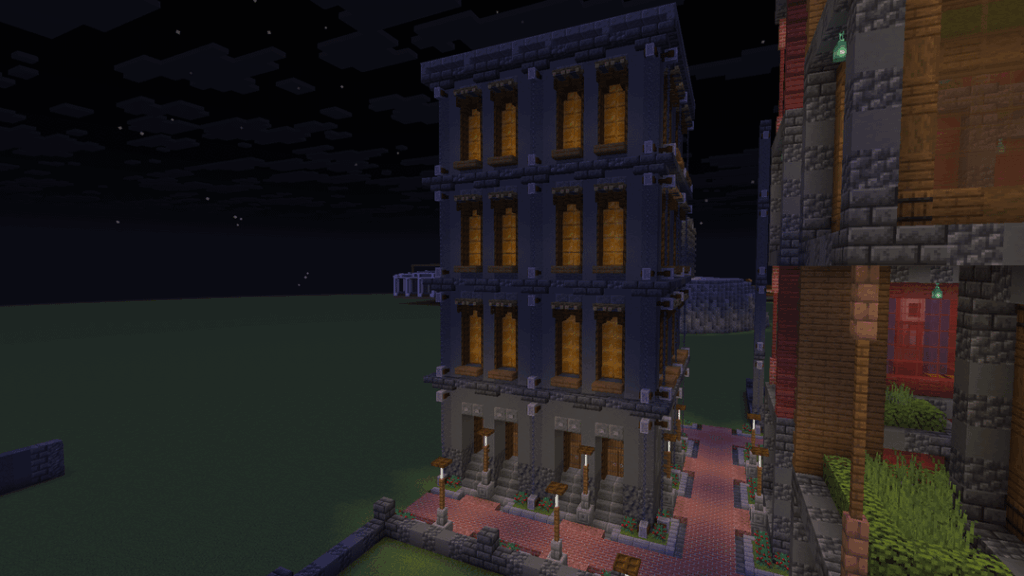 Minecraft で初めて自慢できるアパートの建物を作りました。