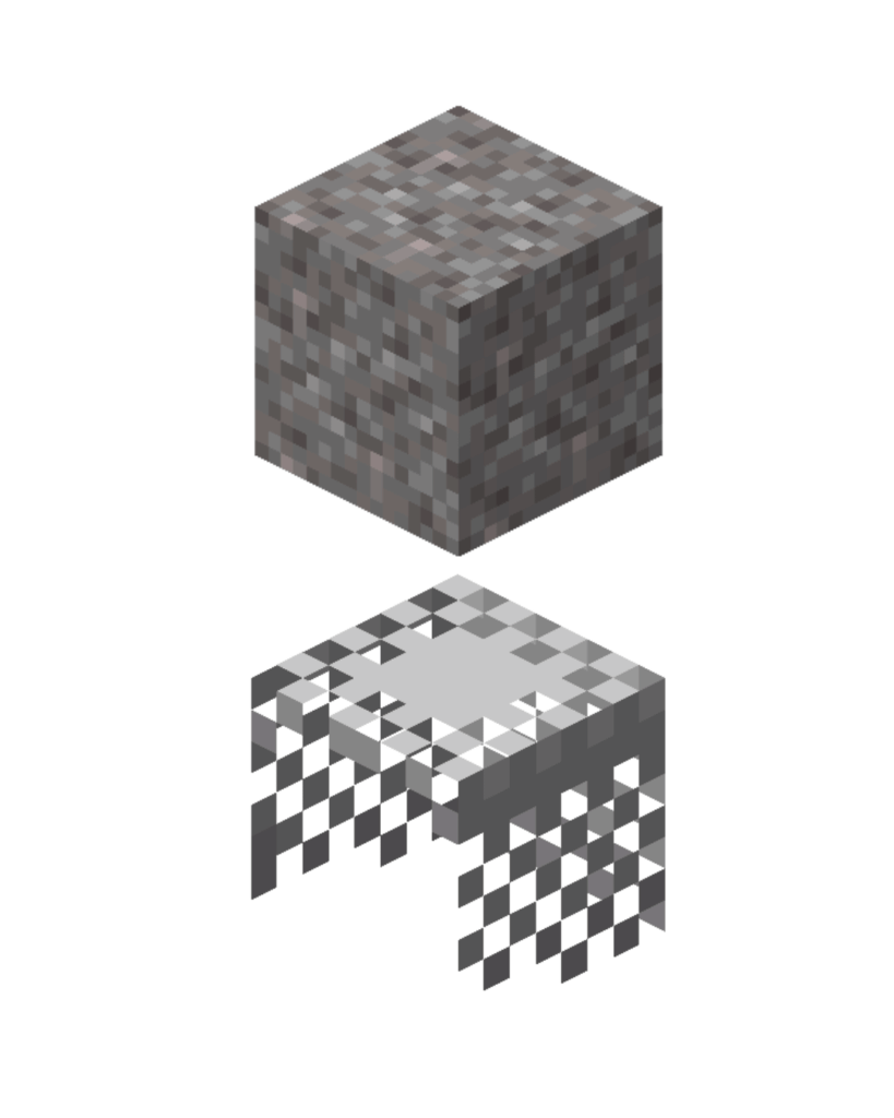 チェーンメイル アーマーの特別な用途 - チェーンメイル ヘルメットは、プレイヤーの上に落ちている砂/砂利を瞬時に砕く必要があります。