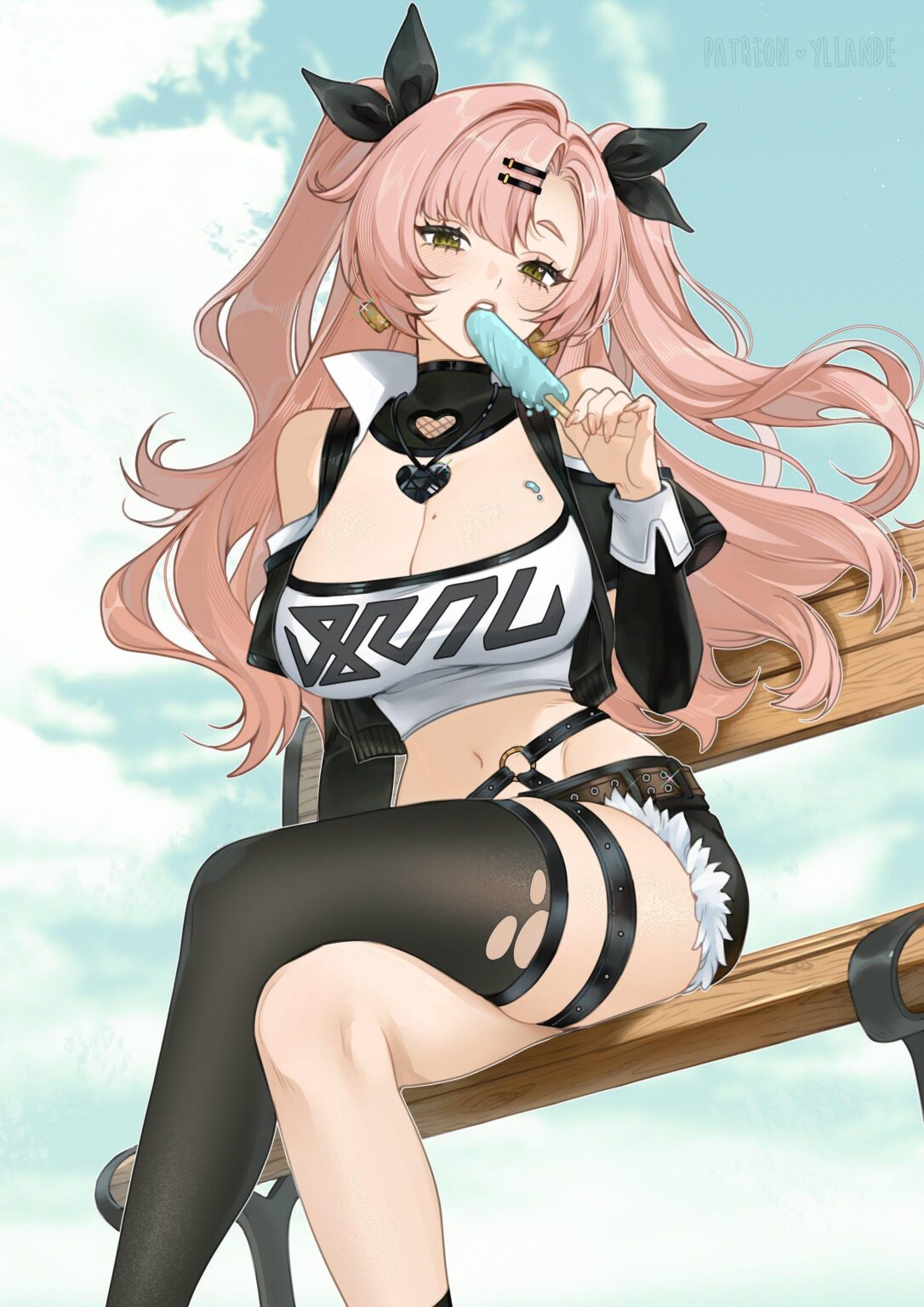 イランドのおやつを持つニコール