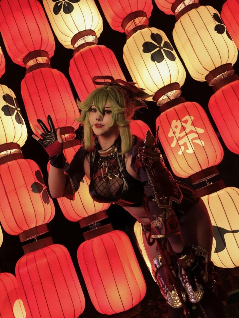 私の九鬼しのぶのコスプレ💚