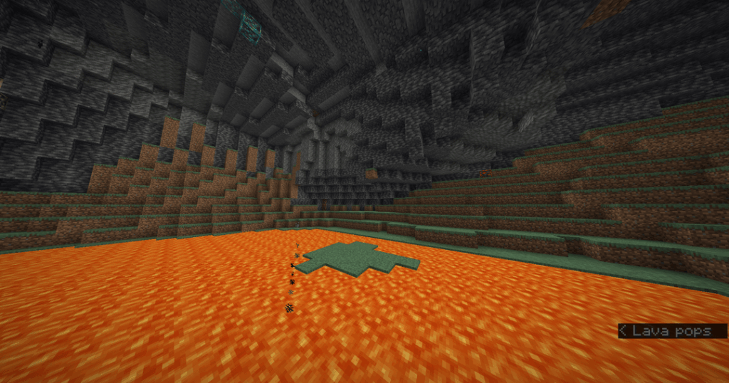 奇妙な草とタイガ湖の生成 (シード: -7360672562458547898。座標: x -760、z 200、1.21.11)