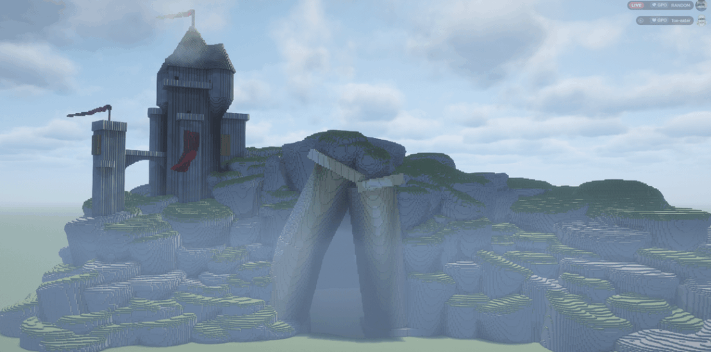 ギリシャの遺跡に城を作った