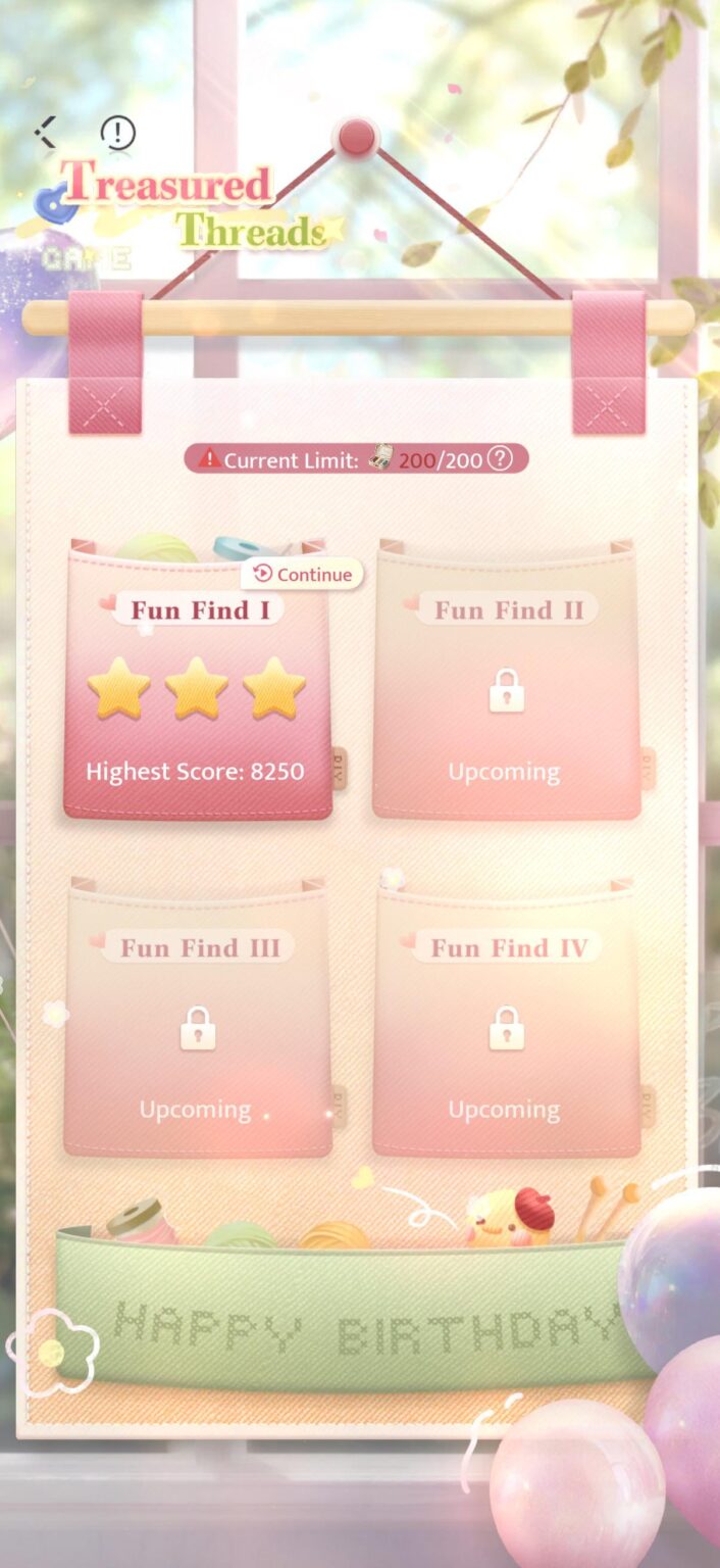 スーパーマーケットのマッチ 1 に次いで、私の 2 番目に好きなミニゲームです。ミニゲーム用のキティカードを毎週ローテーションしてくれたらいいのにと思います。