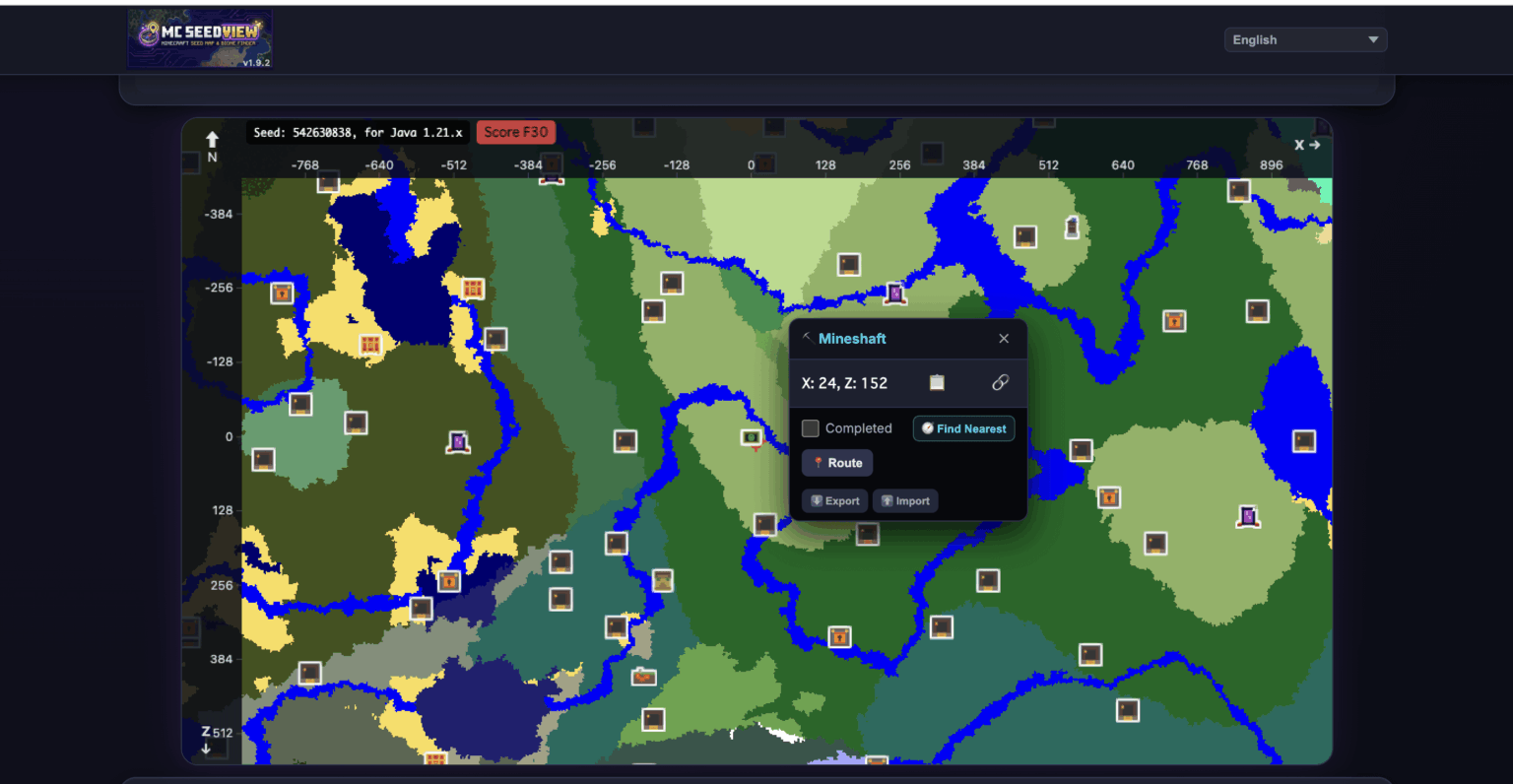 20 以上の構造ファインダーを備えた無料のブラウザベースの Minecraft シード マップ ビューアを構築しました - ダウンロードは必要ありません