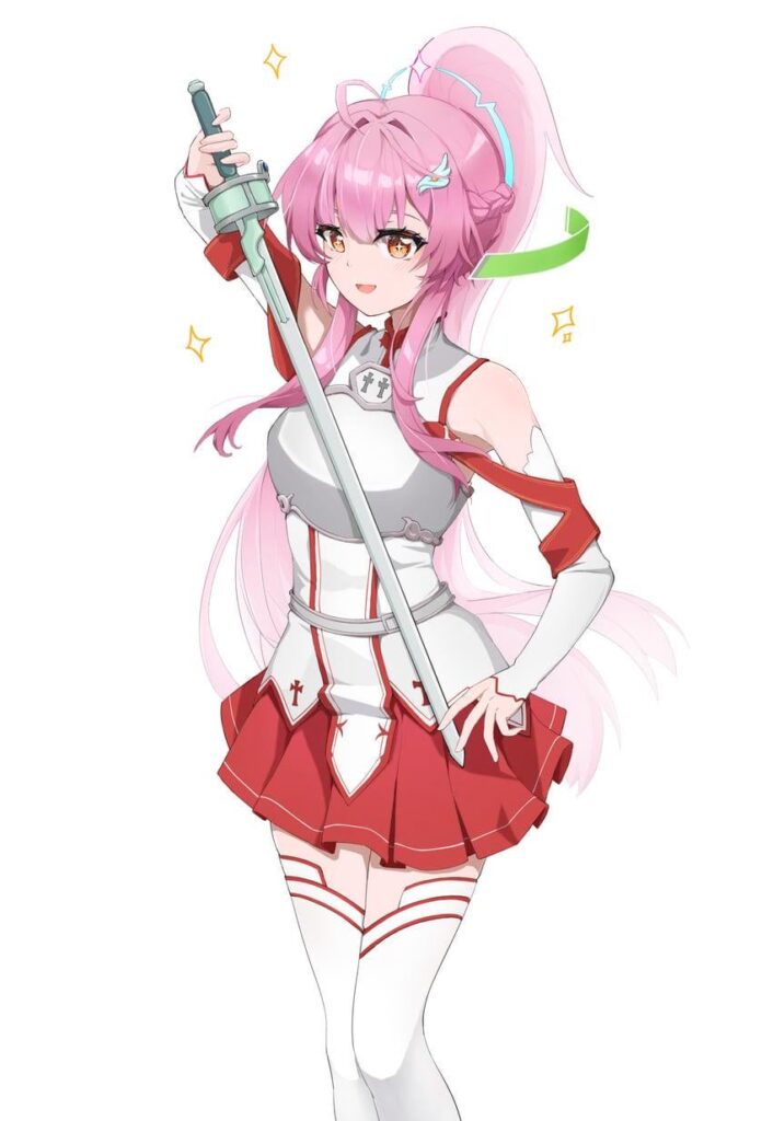 魚（ユーザー yjse8437）によるアスナ（ソードアート・オンライン）の衣装を着たエイメアス（荒波）