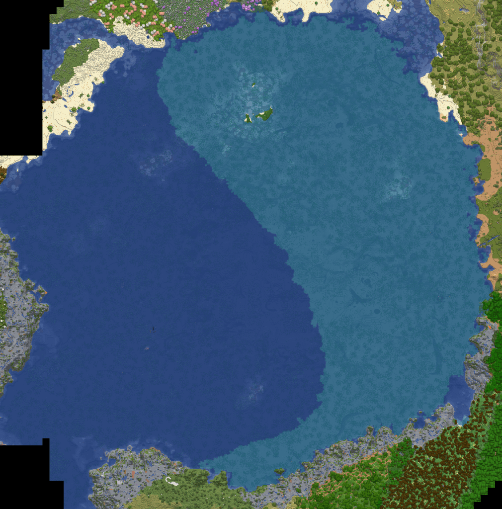 湖は陰陽のように見えます！