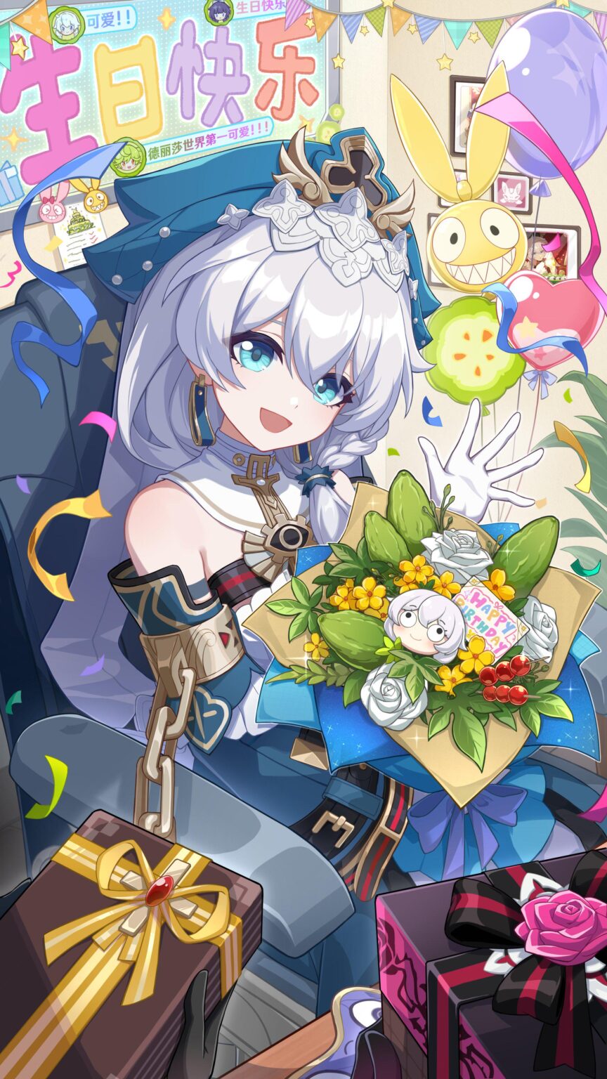 テレサの新しい誕生日アート