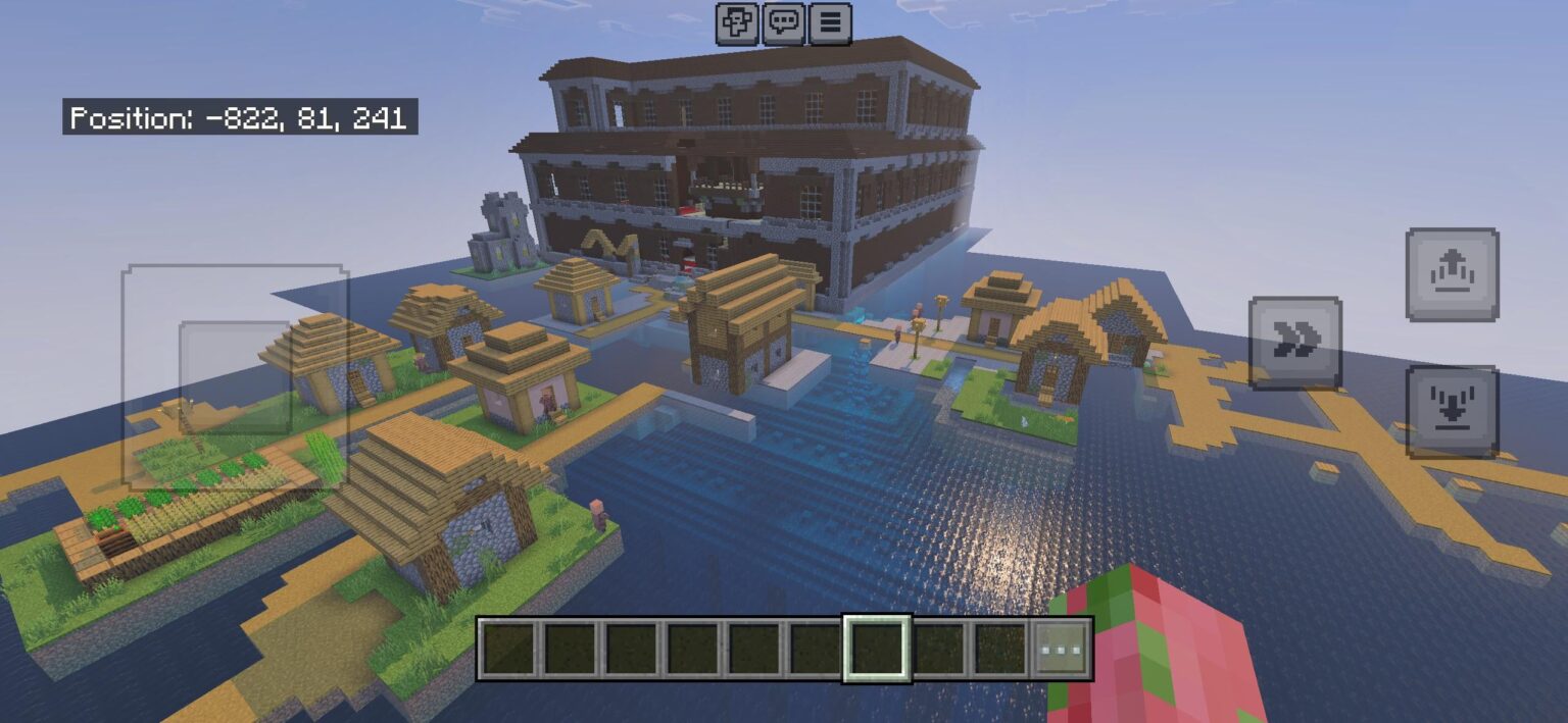 非常識な岩盤の種。地下に記念碑がある村の隣にある前哨基地のある邸宅