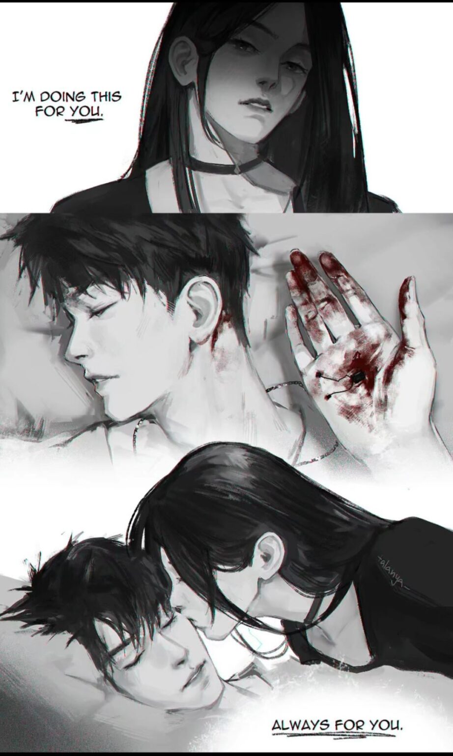 彼を生かし続ける唯一のものは…彼女が奪うかもしれないものでもある。 [Spoiler]