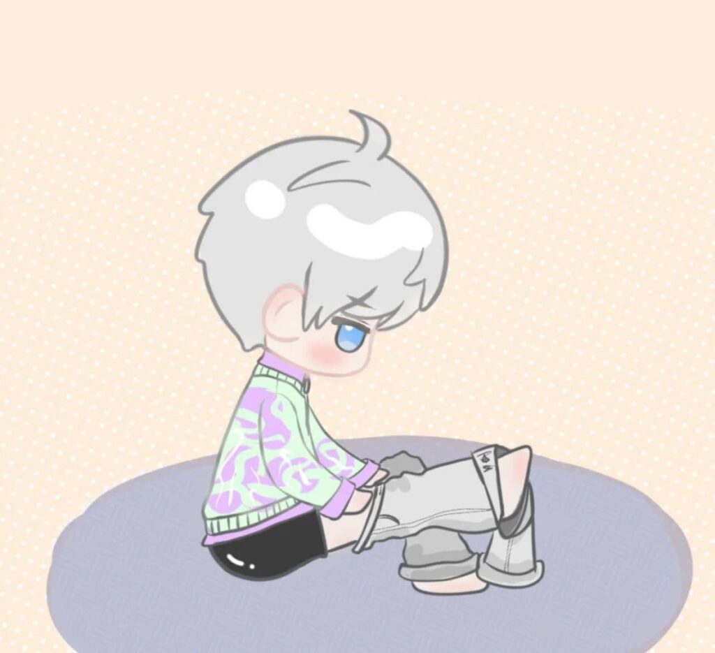 それは私です。毎回膝の穴に足を突っ込んでいます。シングル。時間。