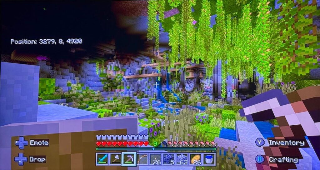 巨大な緑豊かな洞窟、複数の坑道とジオード 巨大な緑豊かな洞窟、複数の坑道とジオード