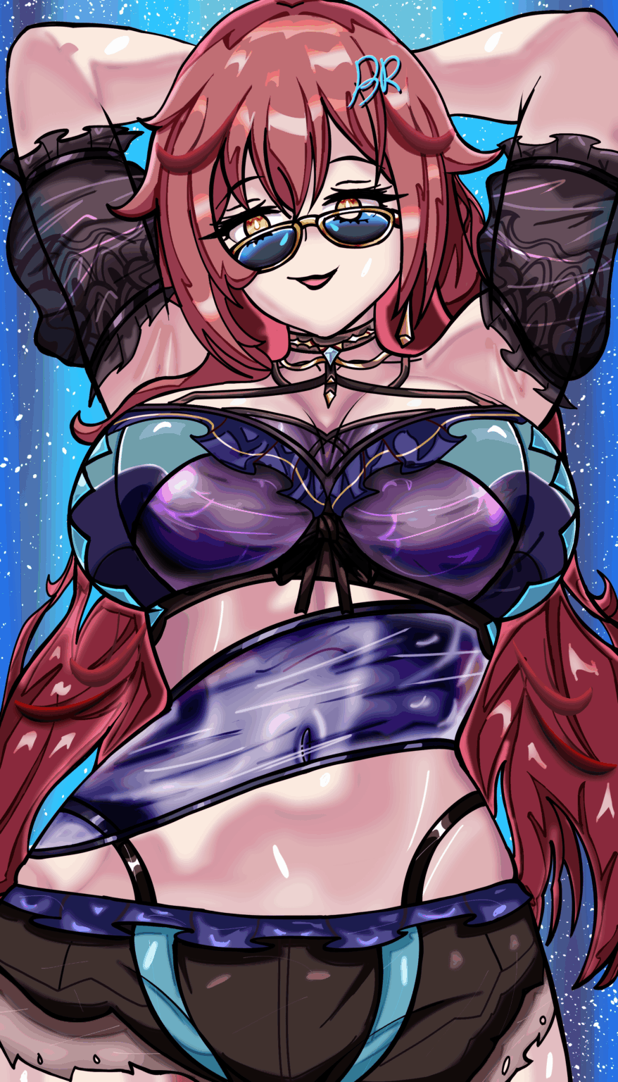 大切な妻をまた描きました！