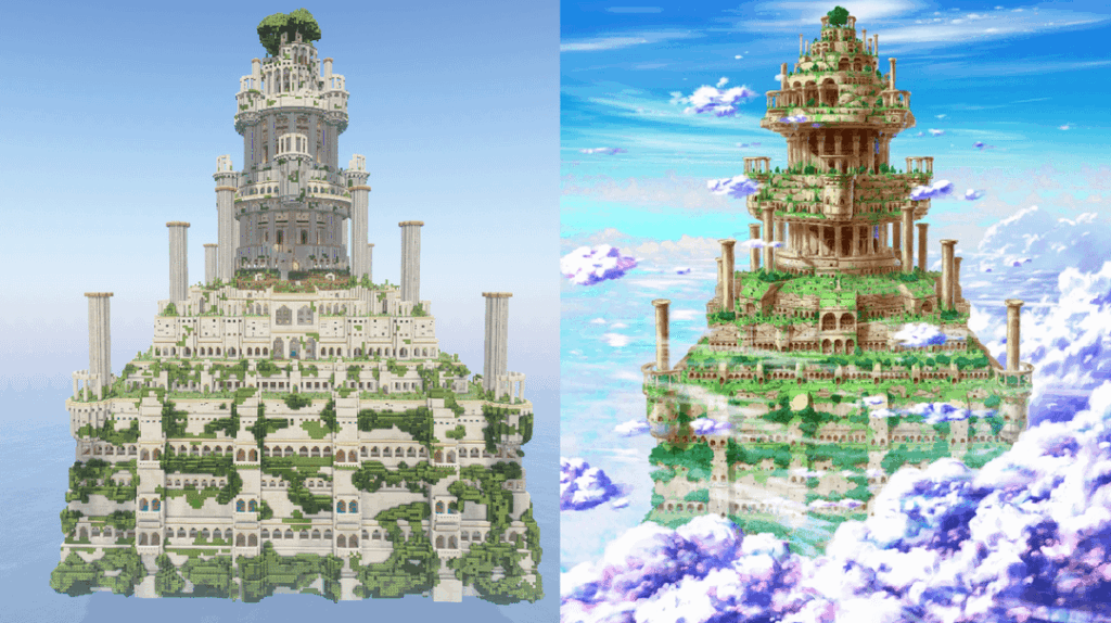 ドラクエ9/IXの天文台をマインクラフトで再現してみました | Minecraftプロジェクト「天空の聖域」 ドラクエ9/IXの天文台をマインクラフトで再現してみました | Minecraftプロジェクト「天空の聖域」