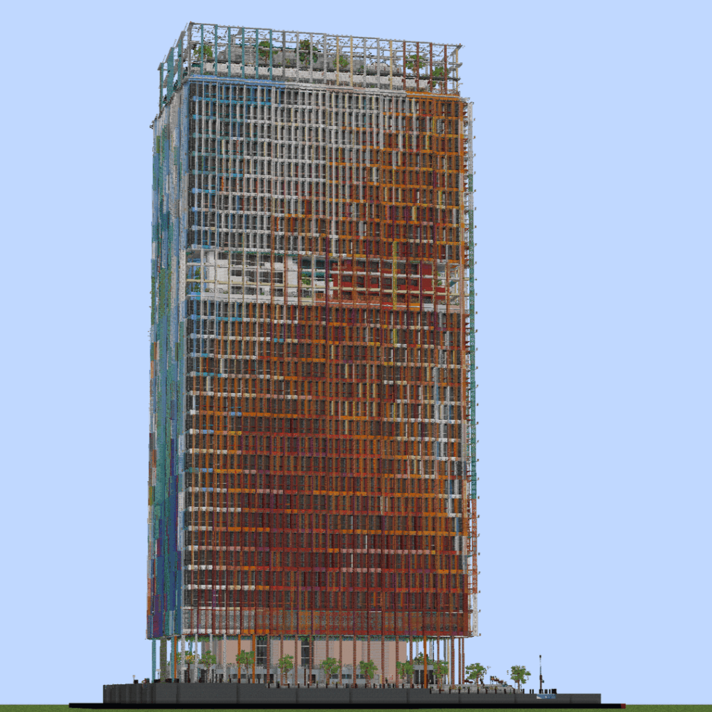 フランスの有名な建築家、ジャン・ヌーベルが手掛けたラ・マルセイエーズを再現！