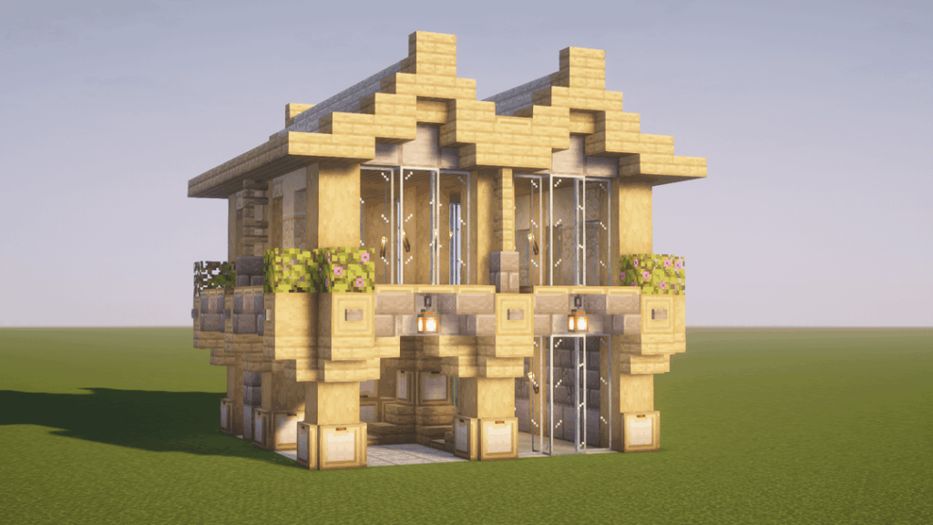 シンプルなバーチハウス＆ストレージルーム