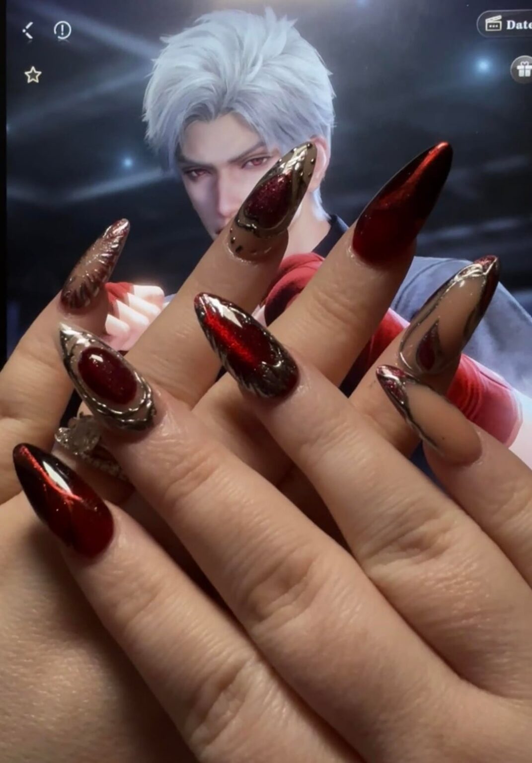 サイラスからインスピレーションを得たネイル