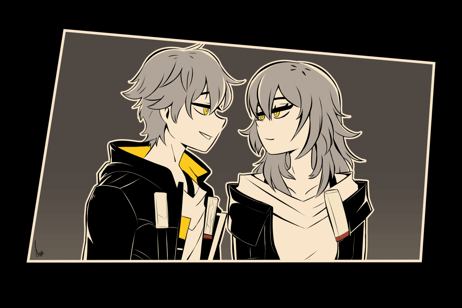 今日はいつもと違うアートスタイルで描いてみました！