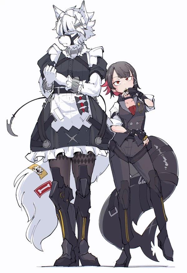 エレンとリカオンの衣装交換（サキキツネ）