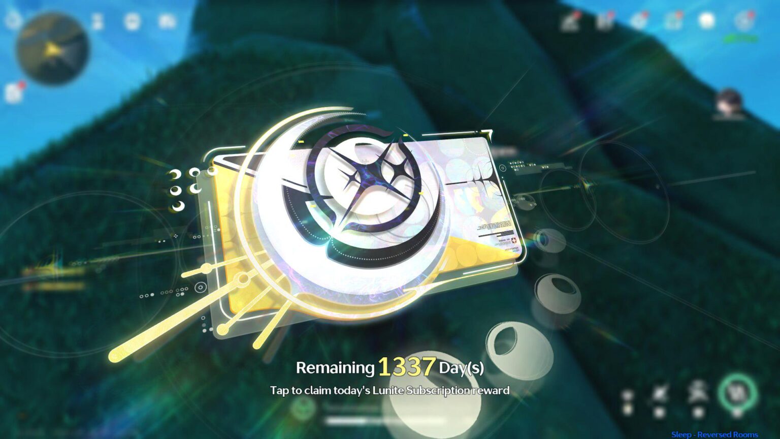 3.3|スリープ経由の新しいルナイト パスのポップアップ