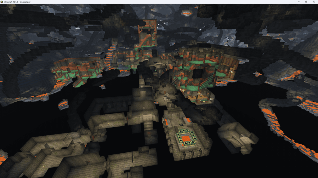 要塞 + 試練の間 + 村 + 近くのスポーン + ネザー要塞と要塞