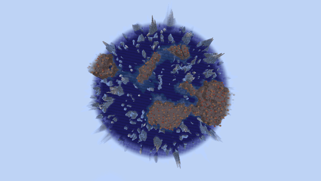 [Java] 1.20.1 - とんでもない発見！アイススパイクリングに囲まれた巨大なキノコ群島 (スポーンから 40,000 ブロック)