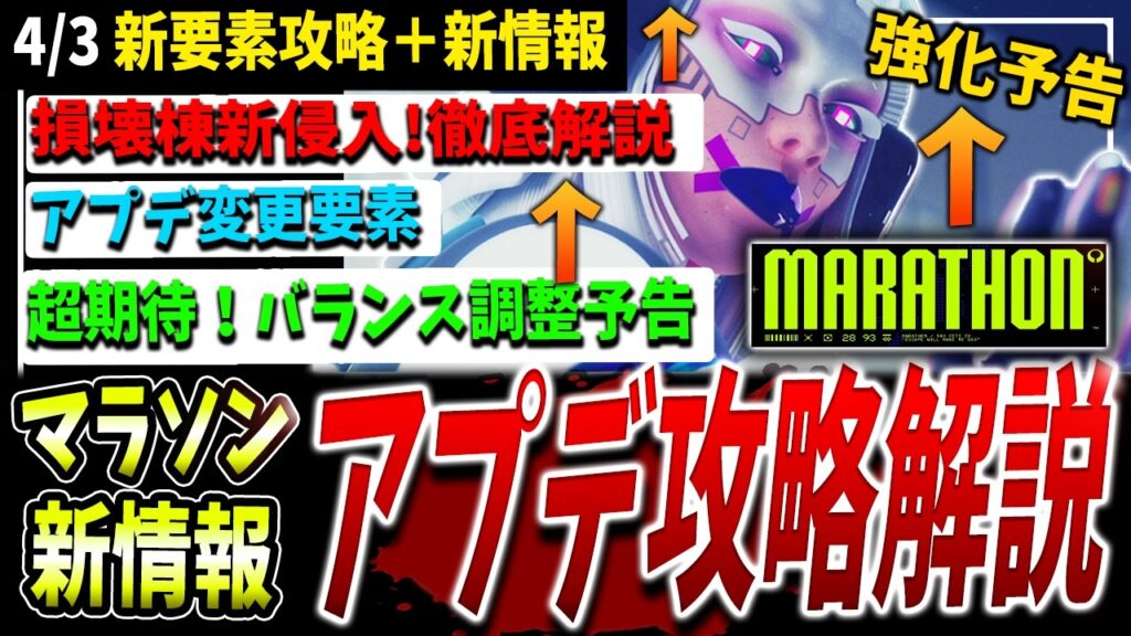 【Marathon】新アプデ攻略解説＋バランス調整最新情報などまとめ【マラソン】【PvPvE】【脱出シューター】