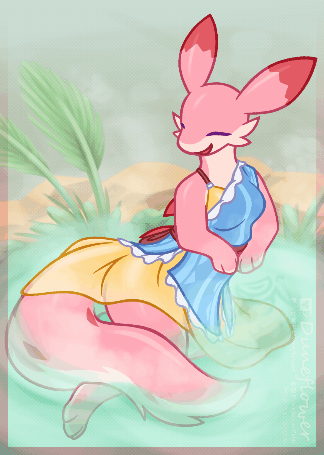 ドレスを着たチレットを描いて欲しい人がいた [🎨art by me]