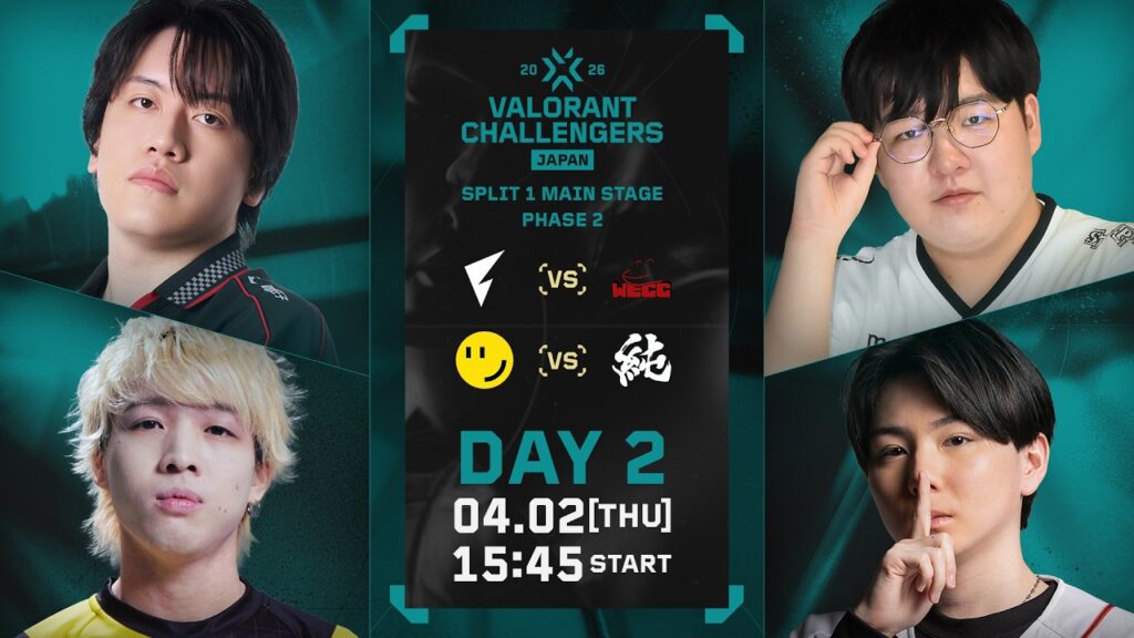 VALORANT Challengers Japan 2026 Split 1 Main Stage Phase 2 Day 2 VALORANT Challengers Japan 2026 Split 1 Main Stage Phase 2 Day 2