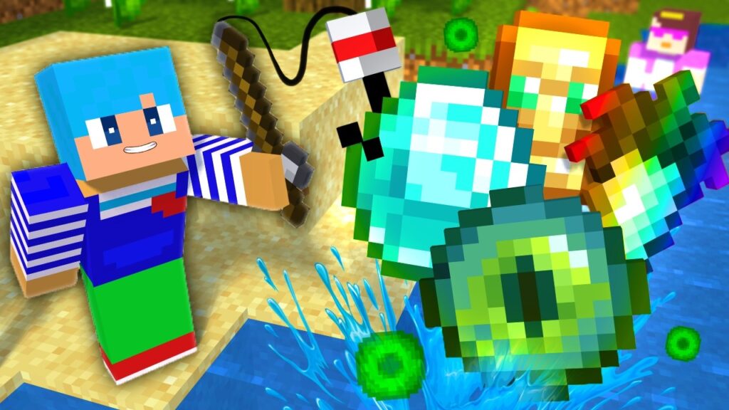 チートアイテムが釣れる世界でイタズラする！【まいくら / マインクラフト】