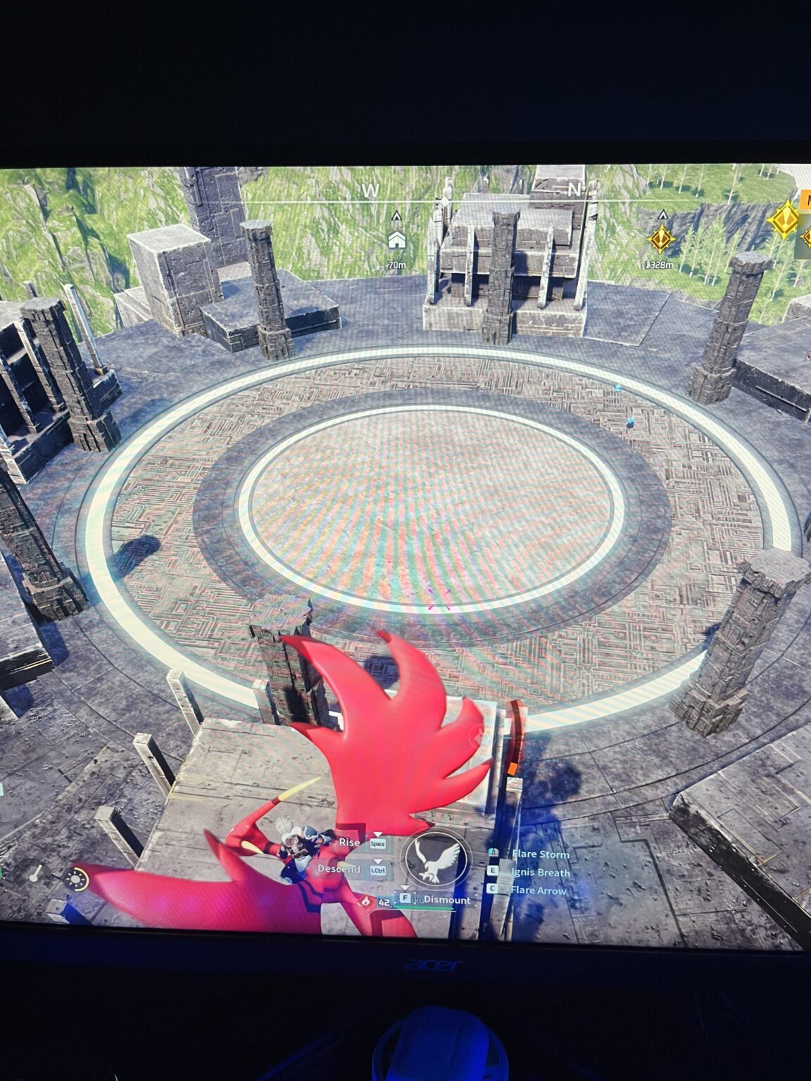 拠点に最適な場所を見つけましたが、ゲームではパルボックス以外のものを配置できません