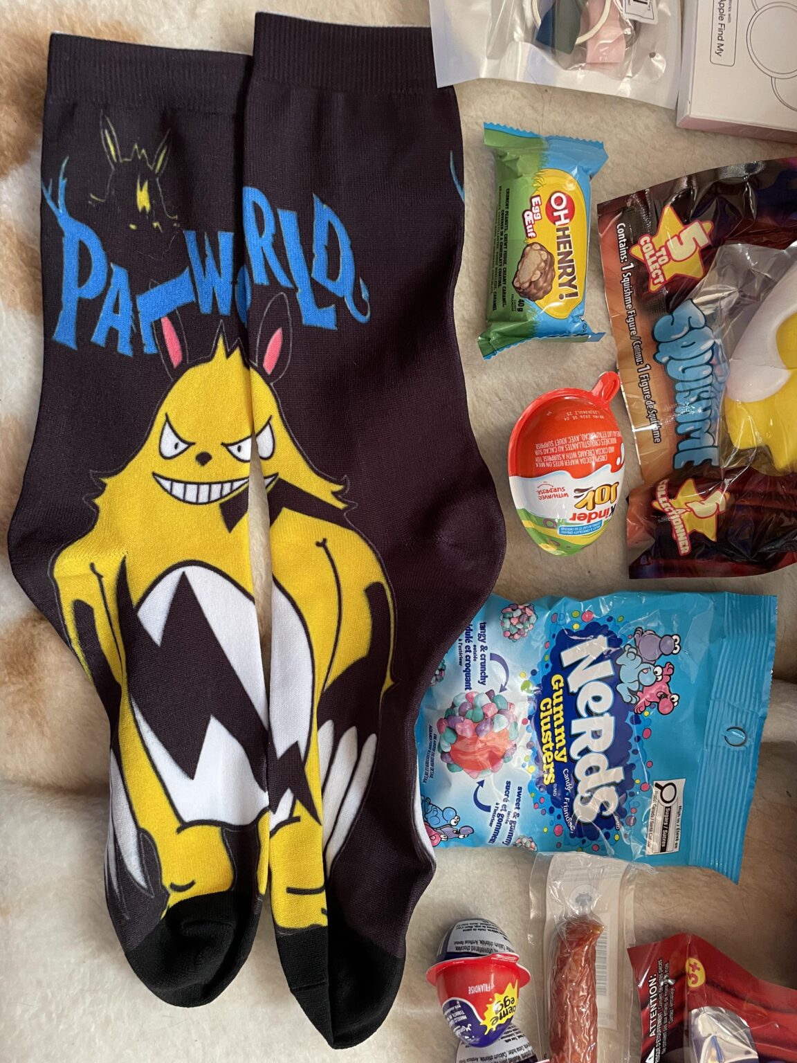 イースター用にグリズボルトの靴下をもらいました！