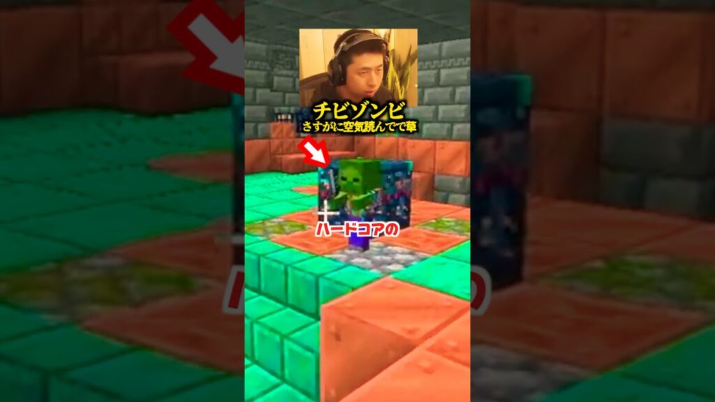 ハードコアチビゾンビ、空気読む瞬間【マイクラ】