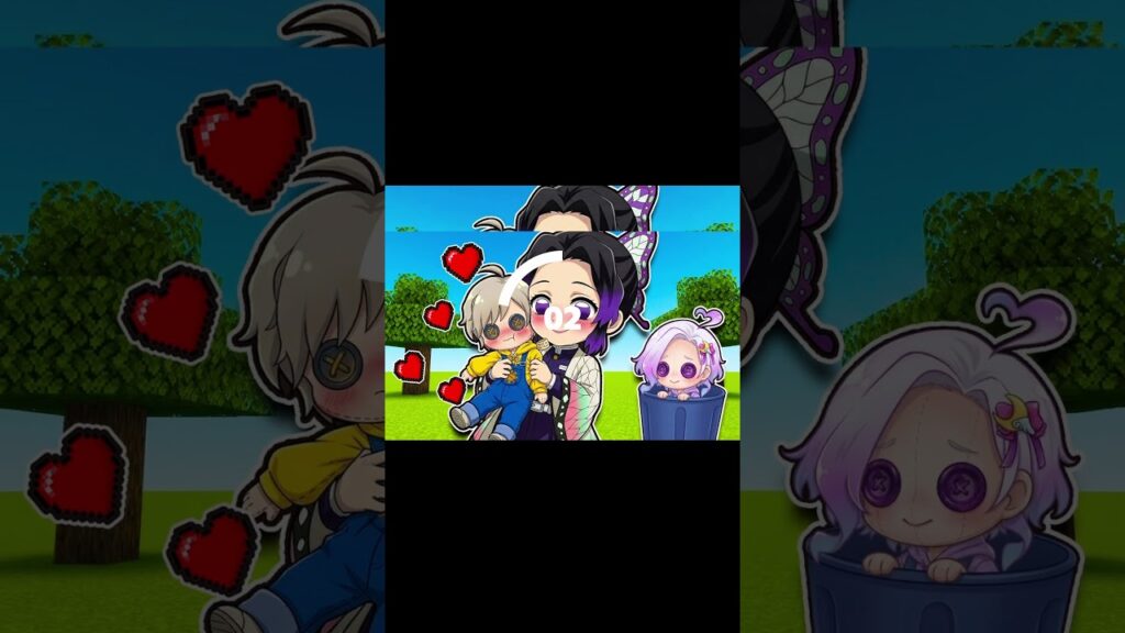 動く間違い探ししのぶ人形サムネ #マイクラ #マインクラフト #ぱちしゅう