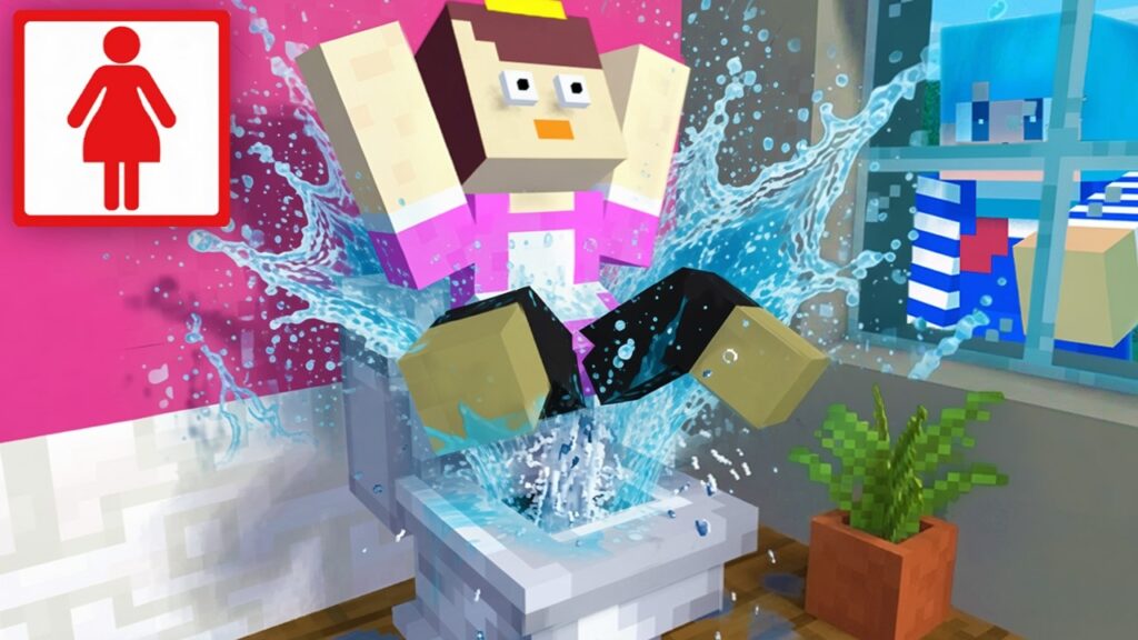 おかんの家にイタズラトイレを作ってみた！【まいくら / マインクラフト】