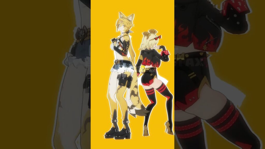 BURNICE & PULCHRA - TERMINAL RANGER【ゼンレスゾーンゼロ:ZZZ MMD／4K／60FPS】 #zzz #shorts #burnice #pulchra