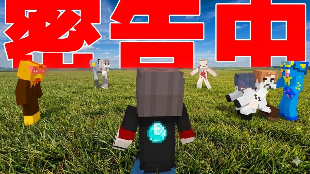 隠れる場所は一切なし スーパーフラットで密告中やってみた - マインクラフト【KUN】