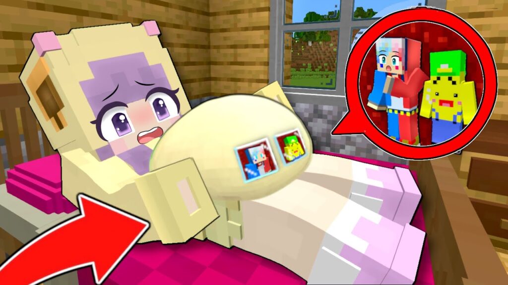 【赤ちゃんを救え🔥】妊婦の体内に入るマインクラフト💉【マイクラ まいくら】ぽっぴんず