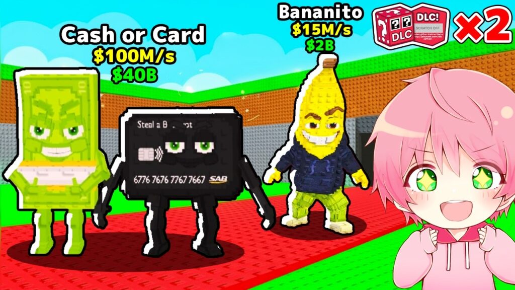 秘密のコードと『フルーツのブレインロット』を全てを盗むロブロックス..🍌🍎【ROBLOX】