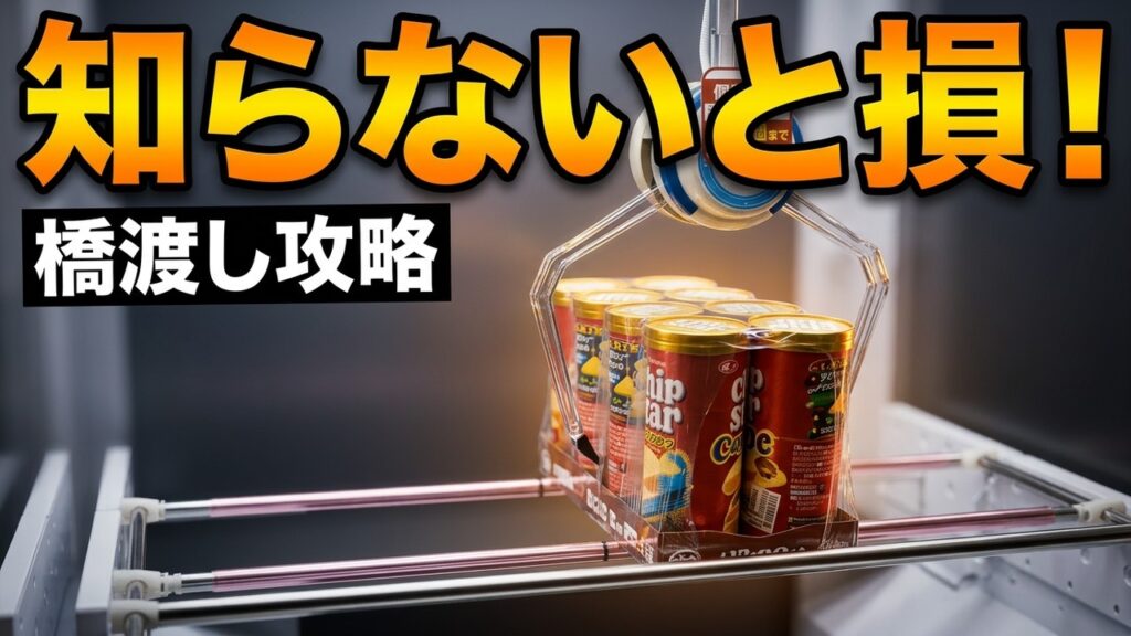 【クレーンゲーム】お菓子攻略4連発！橋渡し知らないと大損します！【回遊館長浜店 ufoキャッチャー】