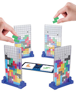 画像ギャラリー No.009のサムネイル画像 / テトリミノを手に持って積み上げていく「テトリスボードゲーム」,4月下旬に発売決定