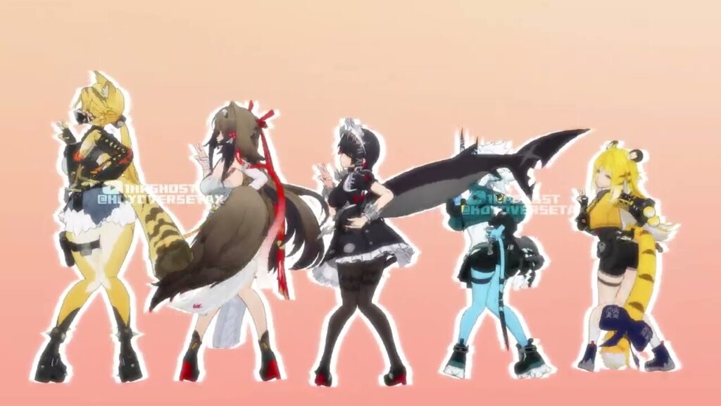 ZZZ MOMMIES WITH TAIL SHAKE【ゼンレスゾーンゼロ:ZZZ MMD／4K／60FPS】 #zzz #shorts #zhuyuan #trigger #grace