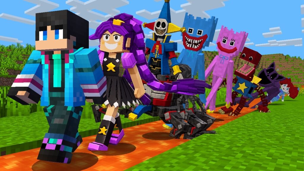 1分ごとにポピープレイタイムのキャラに変身するマインクラフト【 マイクラ / マインクラフト 】