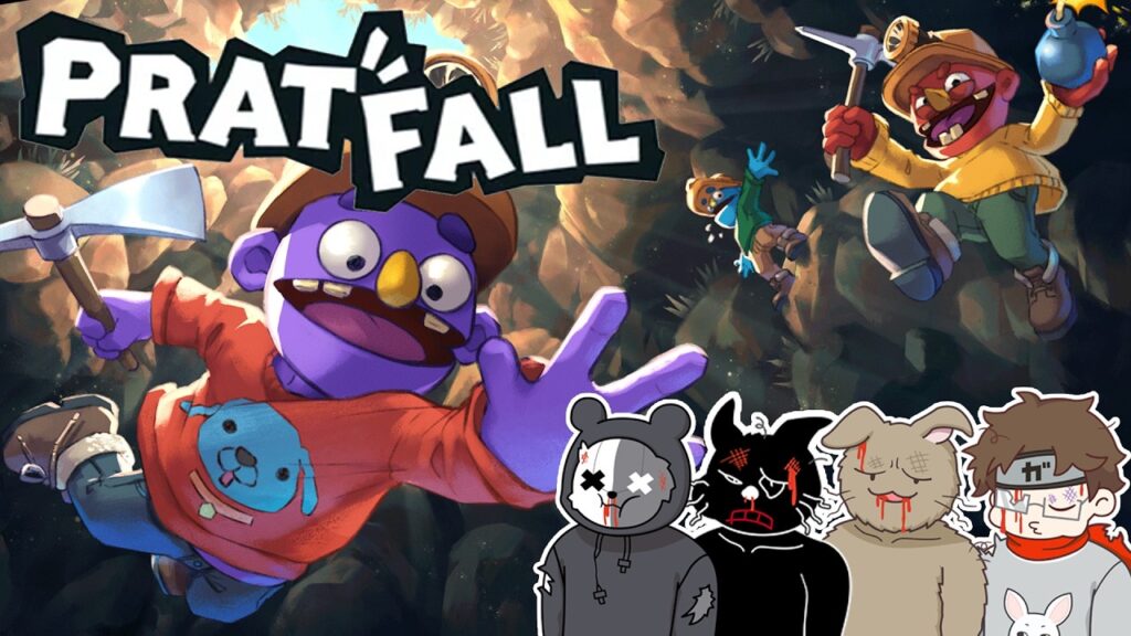 【4人実況】あまりに鬼畜な大事故だらけの穴掘りゲーム『Pratfall』