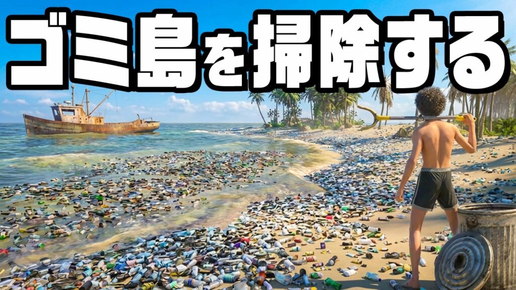 俺の無人島を最高にキレイな楽園にする