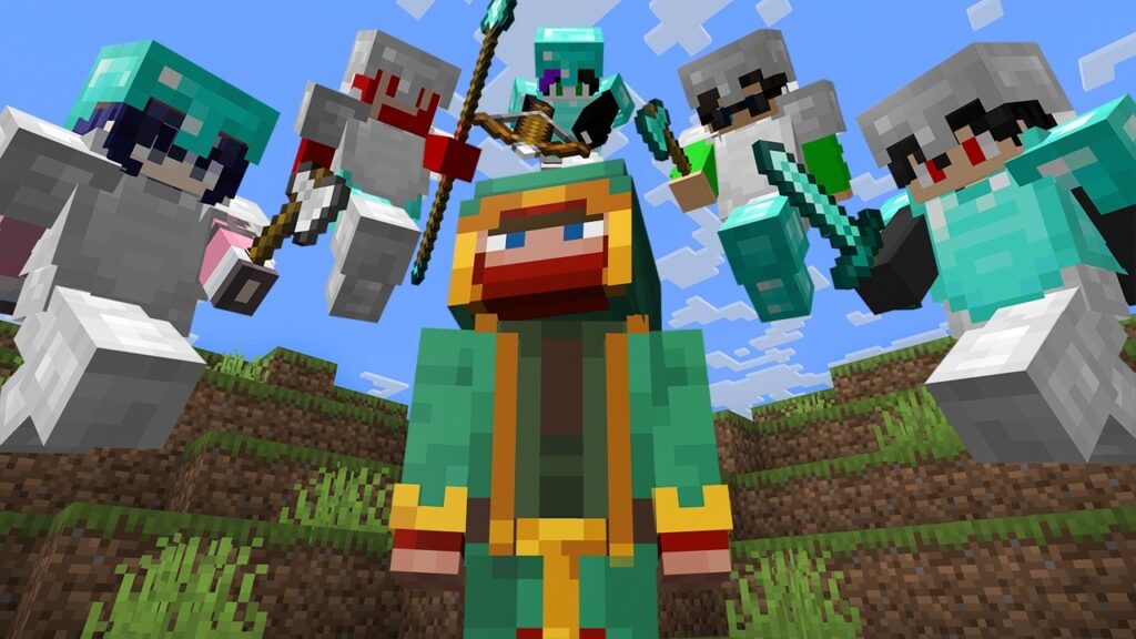 【マイクラ】エンドラ討伐する逃走者 VS 5人のハンター (マンハント)