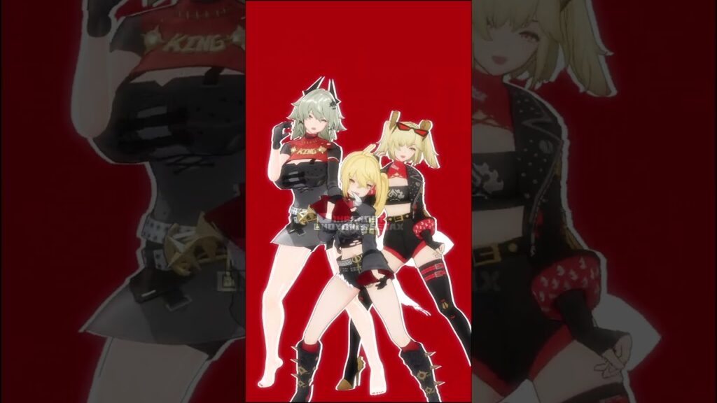 BURNICE X CAESAR X LUCY CATCH CATCH MY HEART WITH YENA(최예나)【ゼンレスゾーンゼロ:ZZZ MMD／4K／60FPS】#shorts